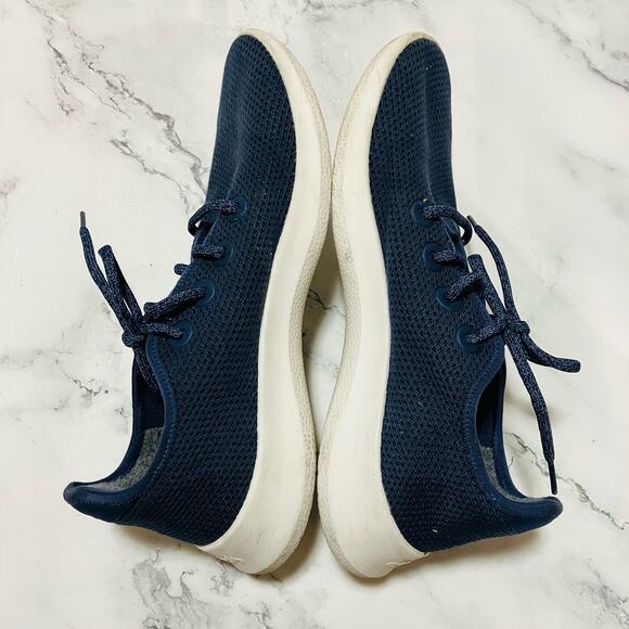 Allbirds Sneakers Mens 10 Blue Tree Runners Weave Walking Everyday Shoes - Picture 6 of 9